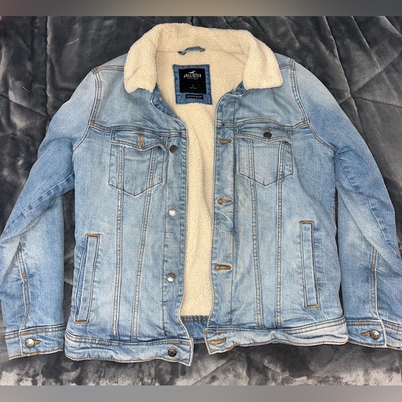 Fur lined denim jacket - Picture 1 of 2